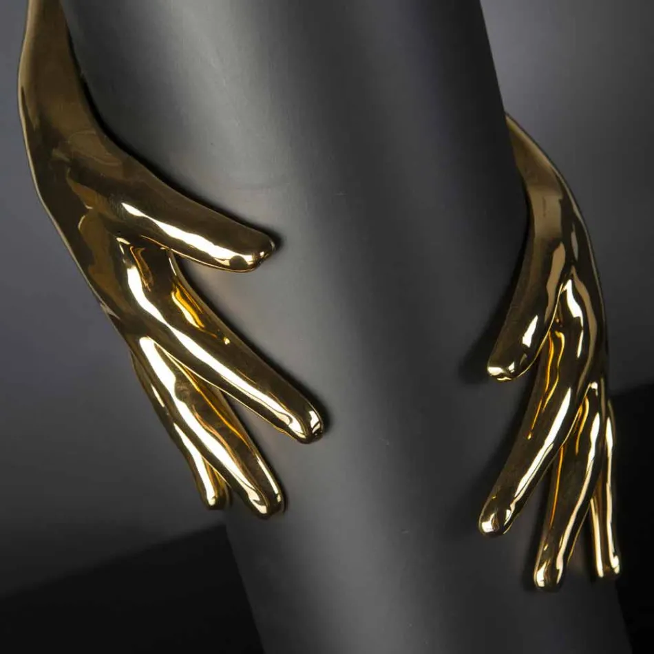 Hohe Keramikvase für den Innenbereich, handgefertigt in Italien - Monte Viadurini