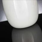 Handgefertigte weiße oder graue glänzende Glasvase Made in Italy - Malindi Viadurini