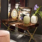 Handgefertigte weiße oder graue glänzende Glasvase Made in Italy - Malindi Viadurini