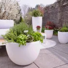 Vase mit LED- oder Solarbeleuchtung Modernes Design in verschiedenen Größen - Svasostar Viadurini