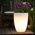 Vase mit LED- oder Solarbeleuchtung Modernes Design in verschiedenen Größen - Svasostar Viadurini