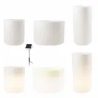 Vase mit Solarbeleuchtung oder LED-Design für drinnen oder draußen - Cilindrostar Viadurini