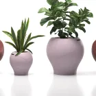 Gartenvase aus Polyethylen in verschiedenen Ausführungen und Größen, hergestellt in Italien - Loto Viadurini