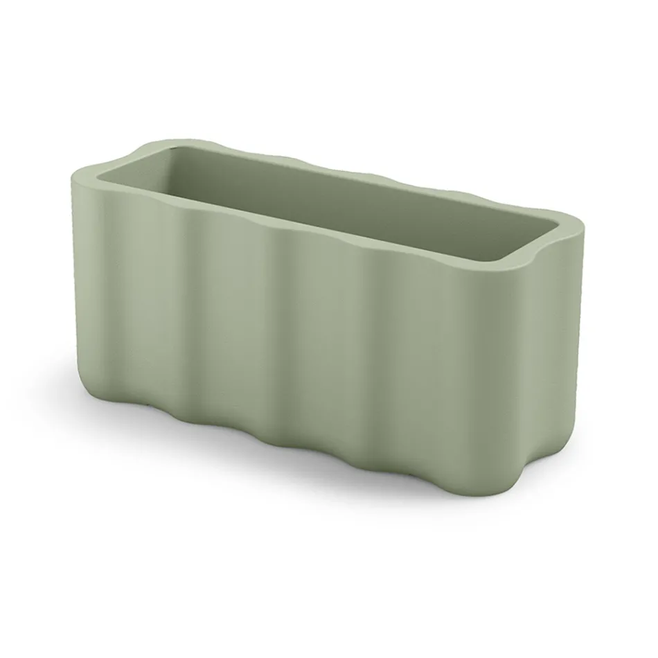 Außenvase aus farbigem Polyethylen Made in Italy - Messy Viadurini