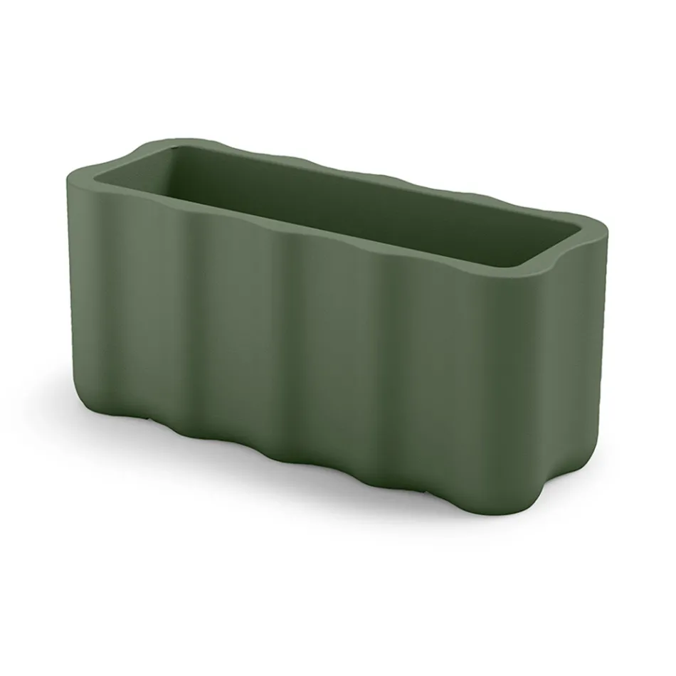 Außenvase aus farbigem Polyethylen Made in Italy - Messy Viadurini