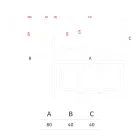 Rechteckige Outdoor-Vase aus farbigem Polyethylen Made in Italy - Grau Viadurini