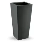 Quadratische Outdoor-Vase aus farbigem Polyethylen Made in Italy - Marilard Viadurini