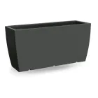 Rechteckige Außenvase aus Polyethylen Made in Italy - Albarone Viadurini