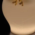 Leuchtende Gartenvase aus Alabaster-Polyethylen, hergestellt in Italien – Lotus Viadurini