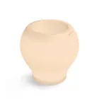 Leuchtende Gartenvase aus Alabaster-Polyethylen, hergestellt in Italien – Lotus Viadurini