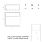 Heller Gartentopf aus weißem Polyethylen Made in Italy - Crizia Viadurini