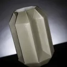 Indoor-Vase aus poliertem Glas, handgefertigt in Italien - Flock Viadurini