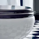 Bodenvase Klassisches Design Zurück zur Wand in Made in Italy Keramik - Marwa Viadurini
