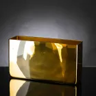 Handgefertigte dekorative Vase aus mundgeblasenem Glas mit Gold-Finish Made in Italy - Ephesus Viadurini