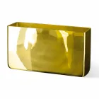 Handgefertigte dekorative Vase aus mundgeblasenem Glas mit Gold-Finish Made in Italy - Ephesus Viadurini
