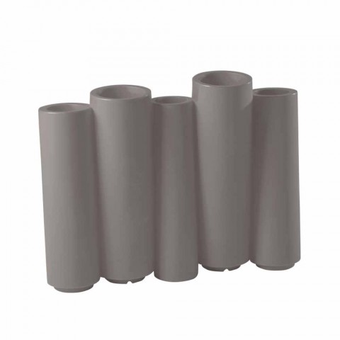 Designfarbene Gartenvase Slide Bamboo, zu 100% in Italien hergestellt