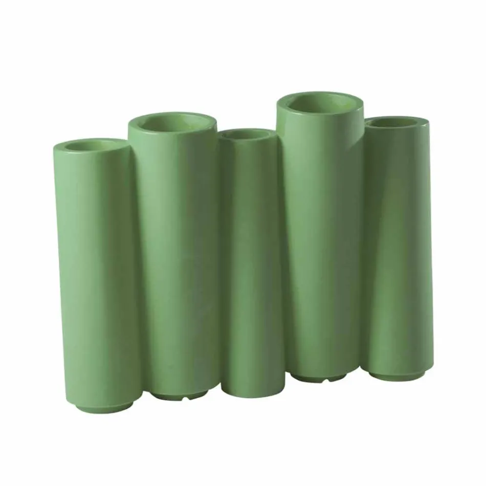 Dekorativer farbiger Vase Slide Bamboo moderner Entwurf hergestellt in Italien Viadurini