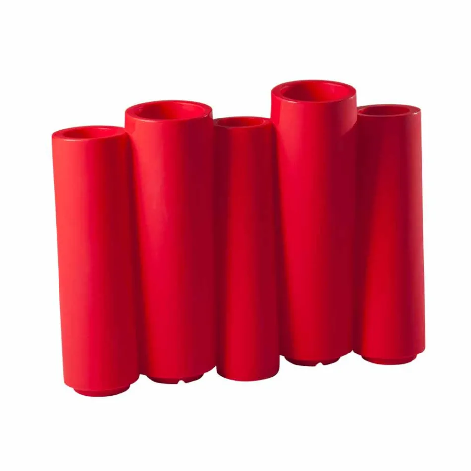 Dekorativer farbiger Vase Slide Bamboo moderner Entwurf hergestellt in Italien Viadurini