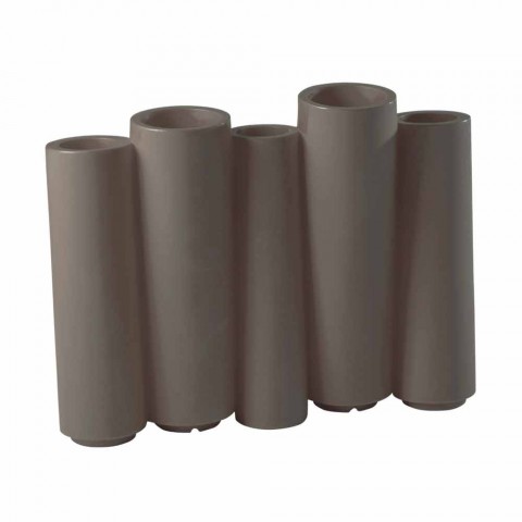 Designfarbene Gartenvase Slide Bamboo, zu 100% in Italien hergestellt