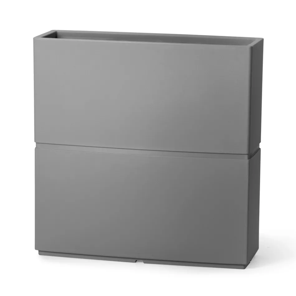 Dekorative Polyethylenvase für den Innenbereich, 2 Größen, Made in Italy - Lambo Viadurini