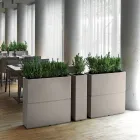 Dekorative Vase für den Innenbereich aus Polyethylen 2 Größen Made in Italy - Lambo Viadurini