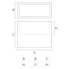 Dekorative Vase für den Innenbereich aus Polyethylen 2 Größen Made in Italy - Lambo Viadurini