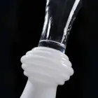 Dekorative Glasvase für den Innenbereich mit weißem Sockel Made in Italy - Catia Viadurini