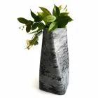 Dekorative Design Vase aus Bardiglio oder Carrara Marmor Made in Italy - Prisma Viadurini