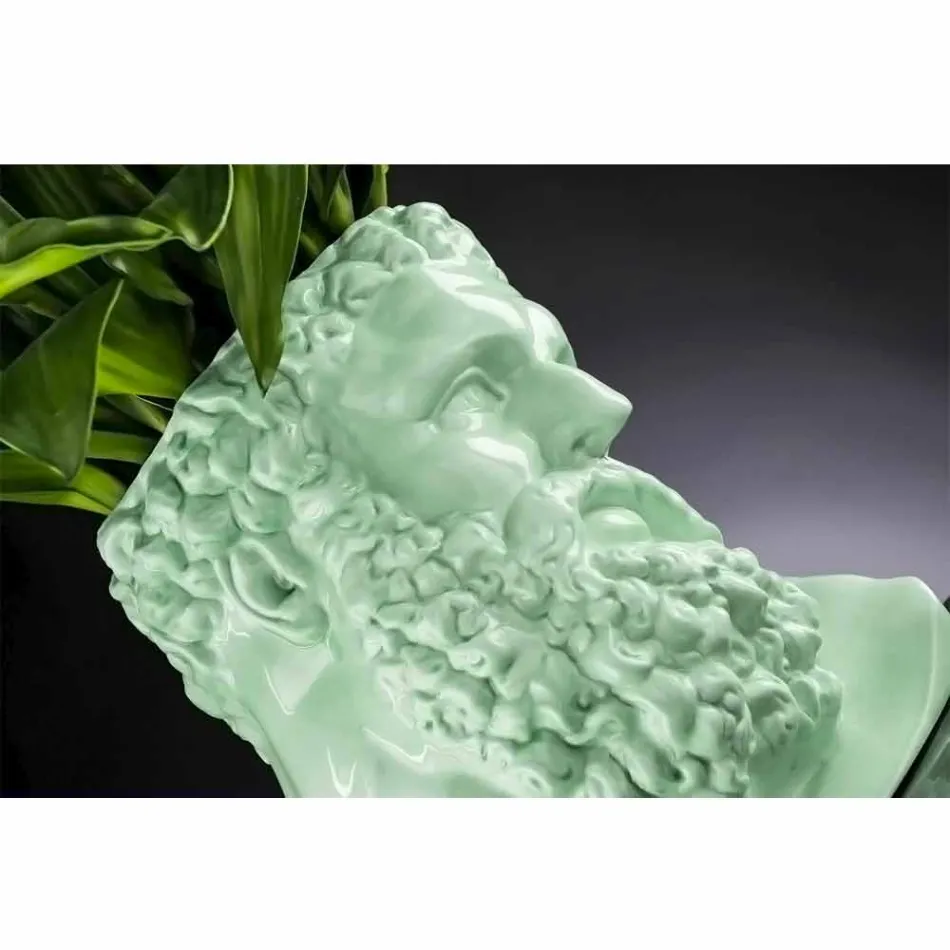 Handgemachte dekorative Vase aus farbiger Keramik Made in Italy - Maciste Viadurini