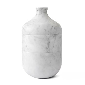 Dekorative Vase aus weißem Carrara Marmor Italienisches Luxusdesign - Calar