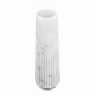 Moderne weiße Carrara Marmor dekorative Vase Made in Italy - Kairo Viadurini