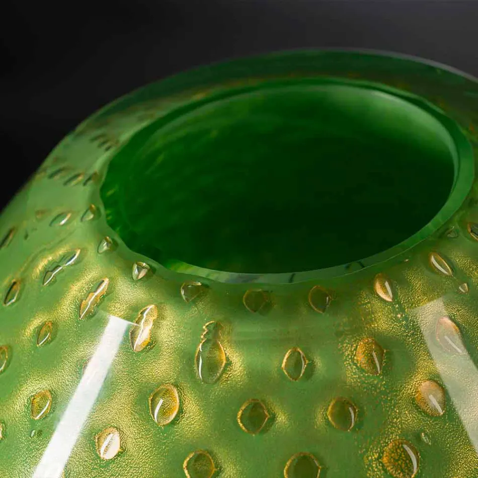 Dekorative Vase aus farbigem mundgeblasenem Muranoglas Made in Italy - Barletta Viadurini