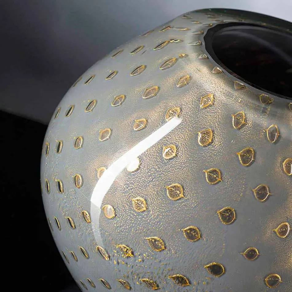 Dekorative Vase aus farbigem mundgeblasenem Muranoglas Made in Italy - Barletta Viadurini