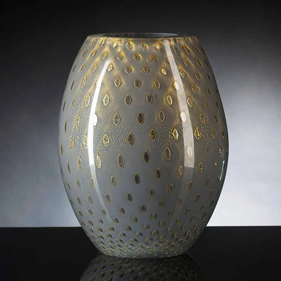 Dekorative Vase aus farbigem mundgeblasenem Muranoglas Made in Italy - Barletta Viadurini