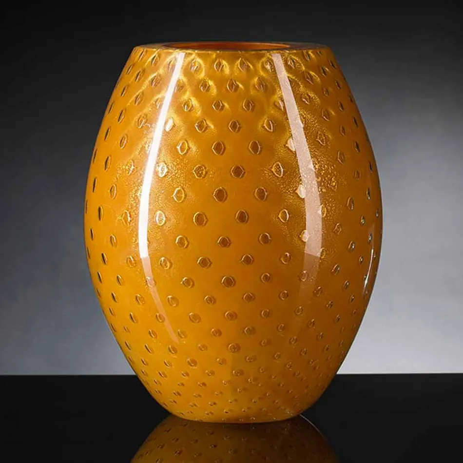 Dekorative Vase aus farbigem mundgeblasenem Muranoglas Made in Italy - Barletta Viadurini