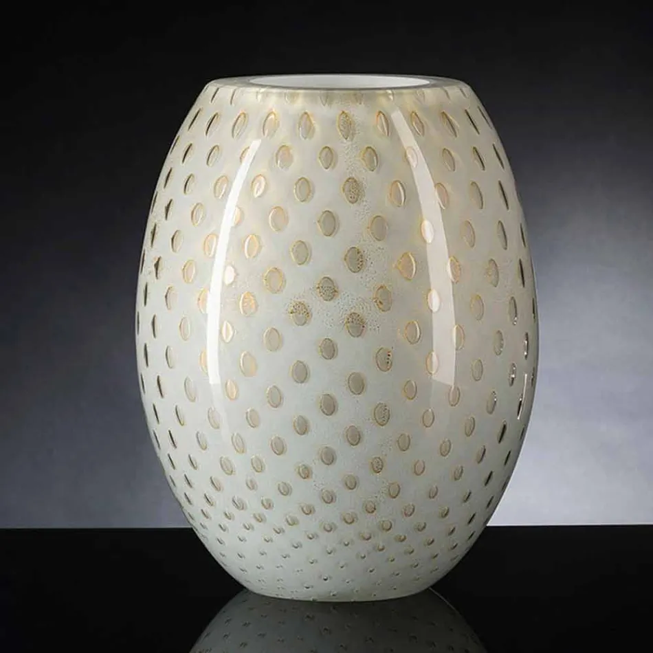 Dekorative Vase aus farbigem mundgeblasenem Muranoglas Made in Italy - Barletta Viadurini