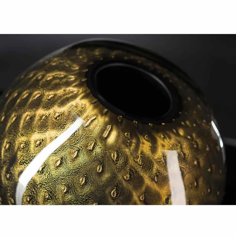 Dekorative Vase aus farbigem mundgeblasenem Muranoglas Made in Italy - Barletta Viadurini