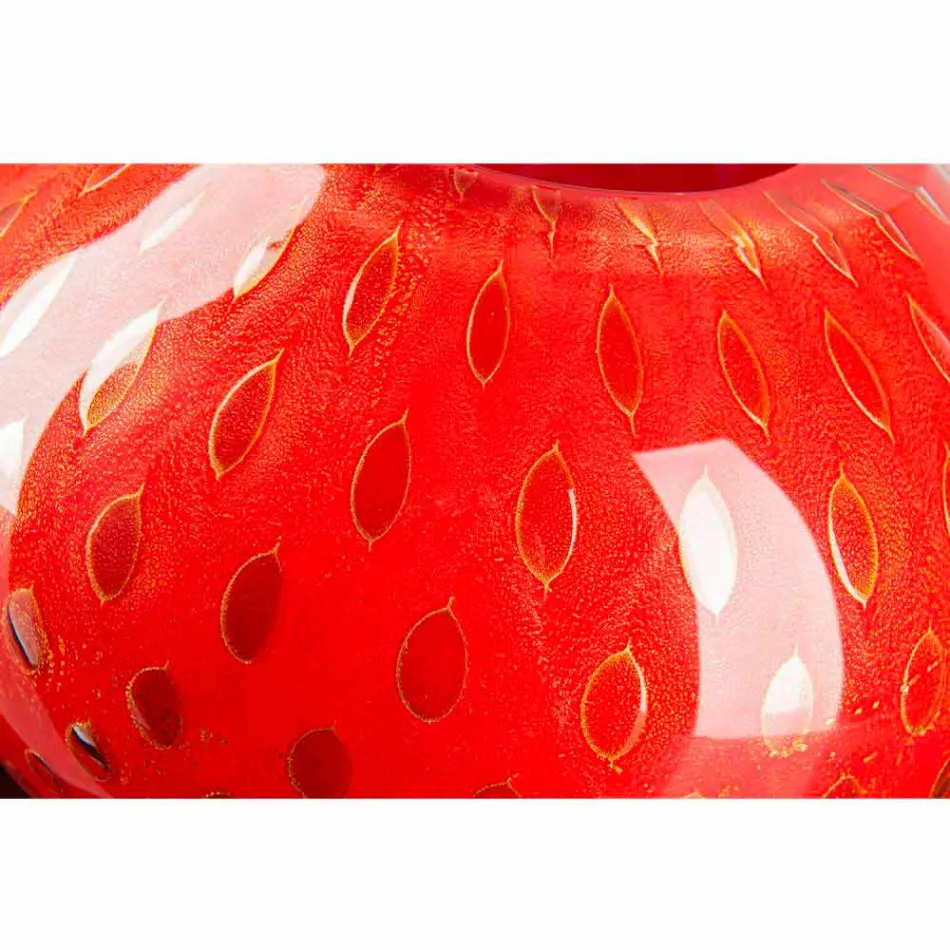 Dekorative Vase aus farbigem mundgeblasenem Muranoglas Made in Italy - Barletta Viadurini