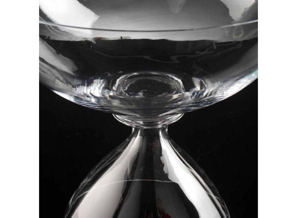 Dekorative Vase aus mundgeblasenem Glas, handgefertigt in Italien - Serena