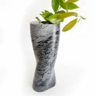 Moderne dekorative Vase aus Bardiglio Fiorito Marmor Made in Italy - Dido Viadurini