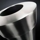 Dekorative Innenvase aus satiniertem Stahl Made in Italy - Gardeno Viadurini