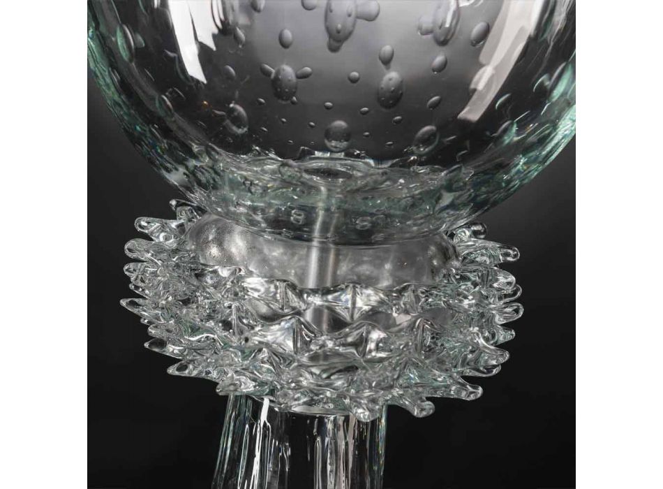 Elegante Indoor-Vase aus mundgeblasenem Muranoglas Made in Italy - Copernicus Viadurini