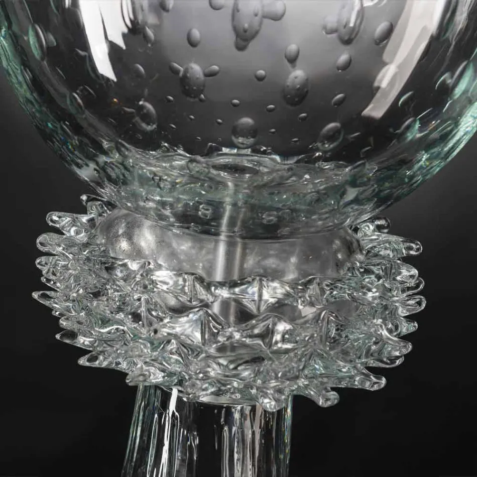 Elegante Indoor-Vase aus mundgeblasenem Muranoglas Made in Italy - Copernicus Viadurini