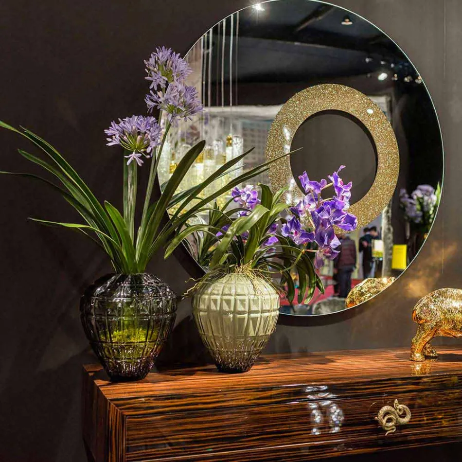 Elegante Glasvase für den Innenbereich Made in Italy - Clarabella Viadurini