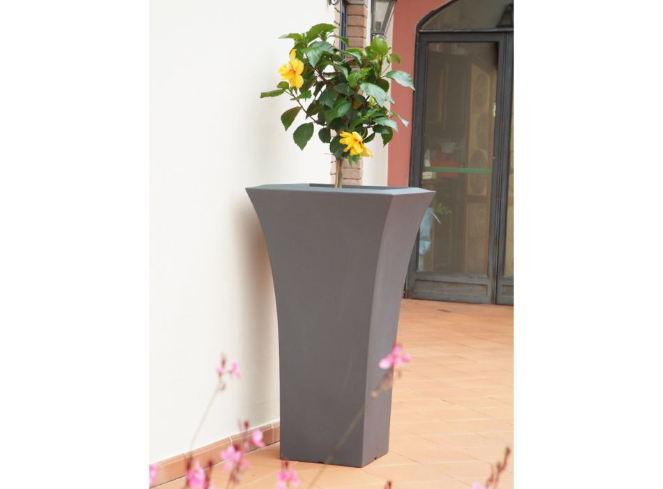 Gartenblumentopf aus farbigem Polyethylen Made in Italy - Tremont Viadurini