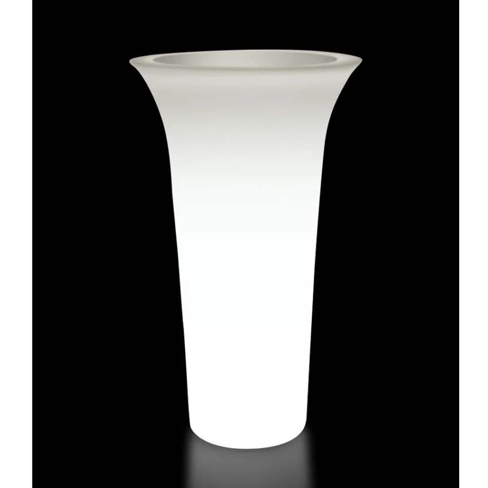 Runder Pflanzkübel aus Polyethylen Made in Italy - Tremont Viadurini