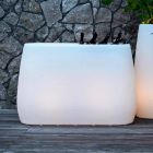 Pflanzgefäßvase aus leuchtendem Kunststoff, Design in 3 Größen - Pandora von Myyour Viadurini