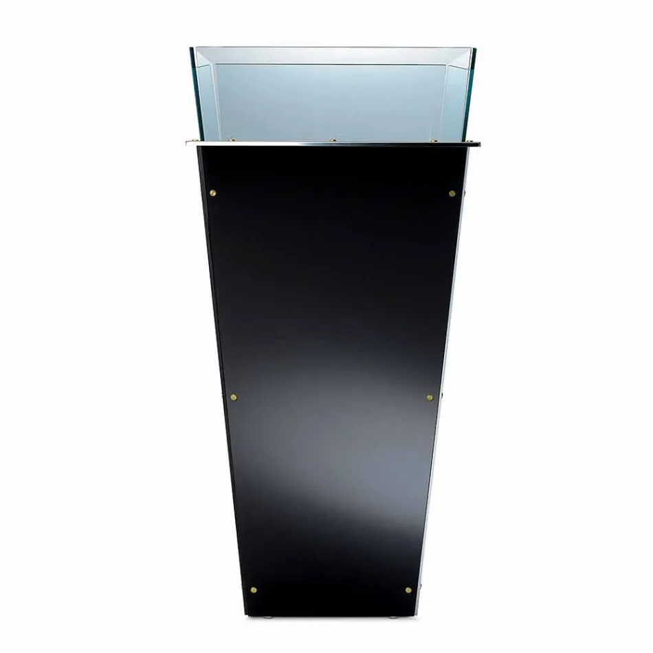 Freistehende Vase aus Glas und austauschbaren Paneelen 3 Dimensionen - Ghenna Viadurini