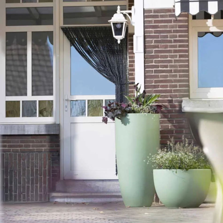 Vase beleuchtet außen und innen modernes Design farbiger Kunststoff - Svasostar Viadurini