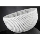 Handgefertigte Keramikvase mit gewebtem Schuss Made in Italy - Napoleon Viadurini